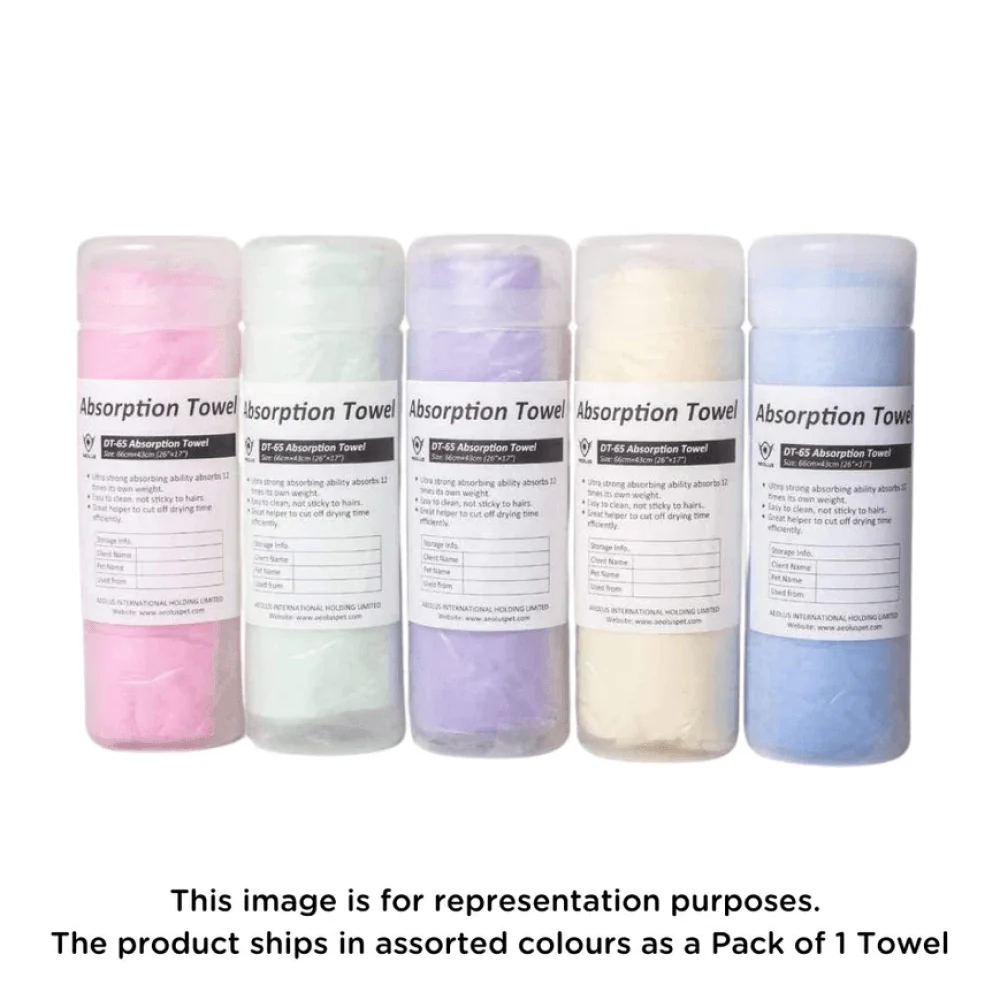 Aeolus Super Dry Absorption Towels for Dogs and Cats (Blue) - Image 2