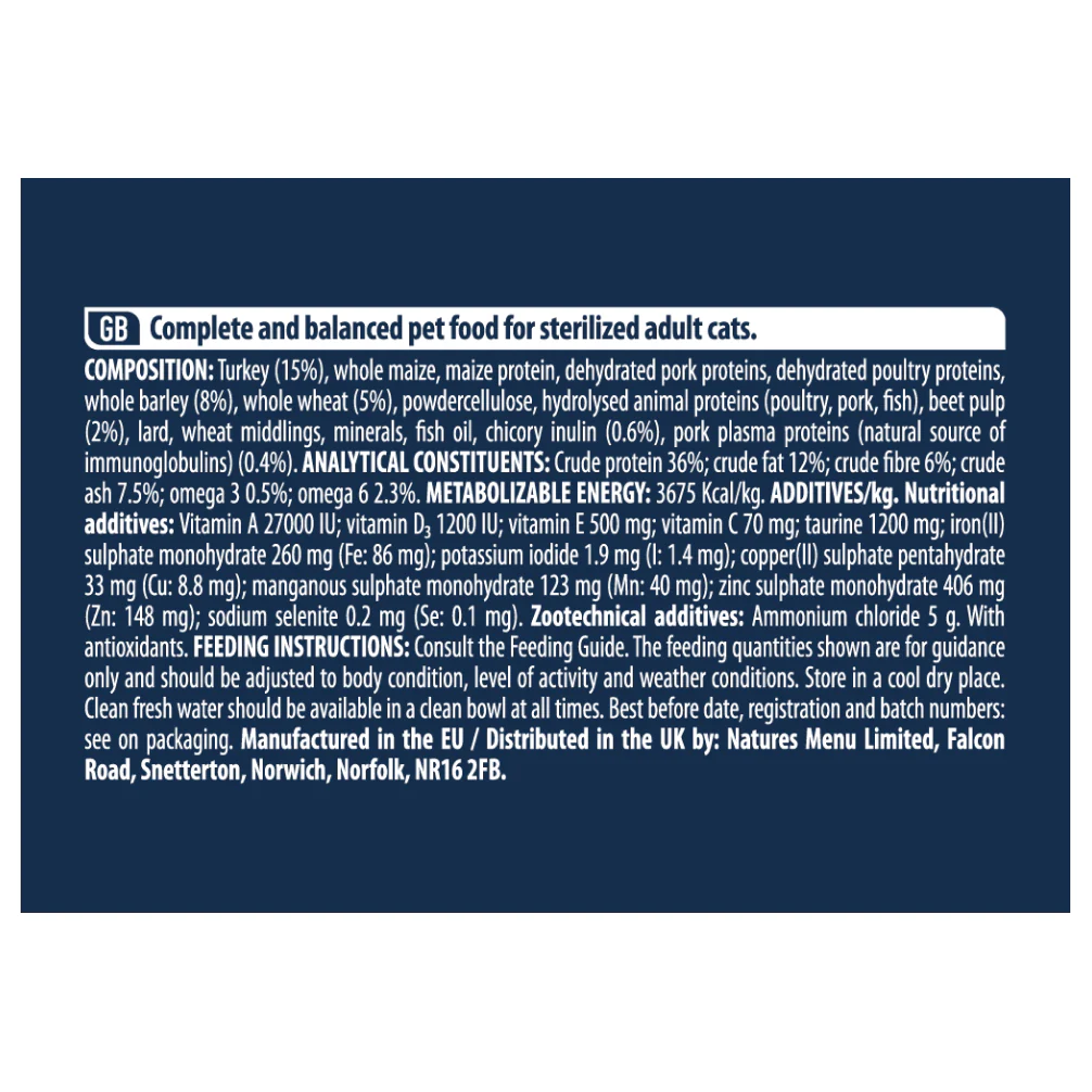 Affinity Advance Active Defense Adult Cat Dry Food Sterilized Hairball - Image 5