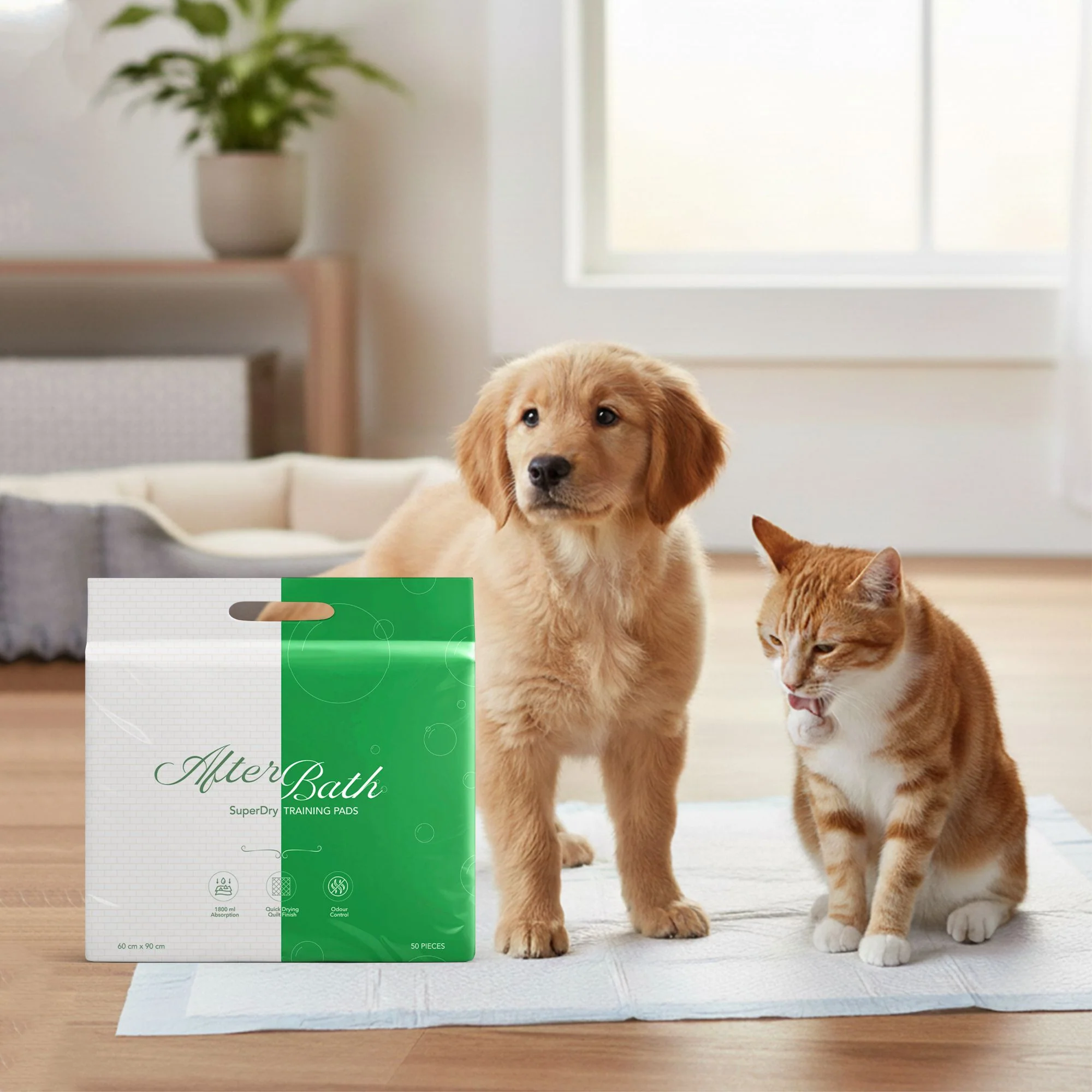 Afterbath SuperDry Training Pads for Dogs & Cats (60x90cm) - Image 6
