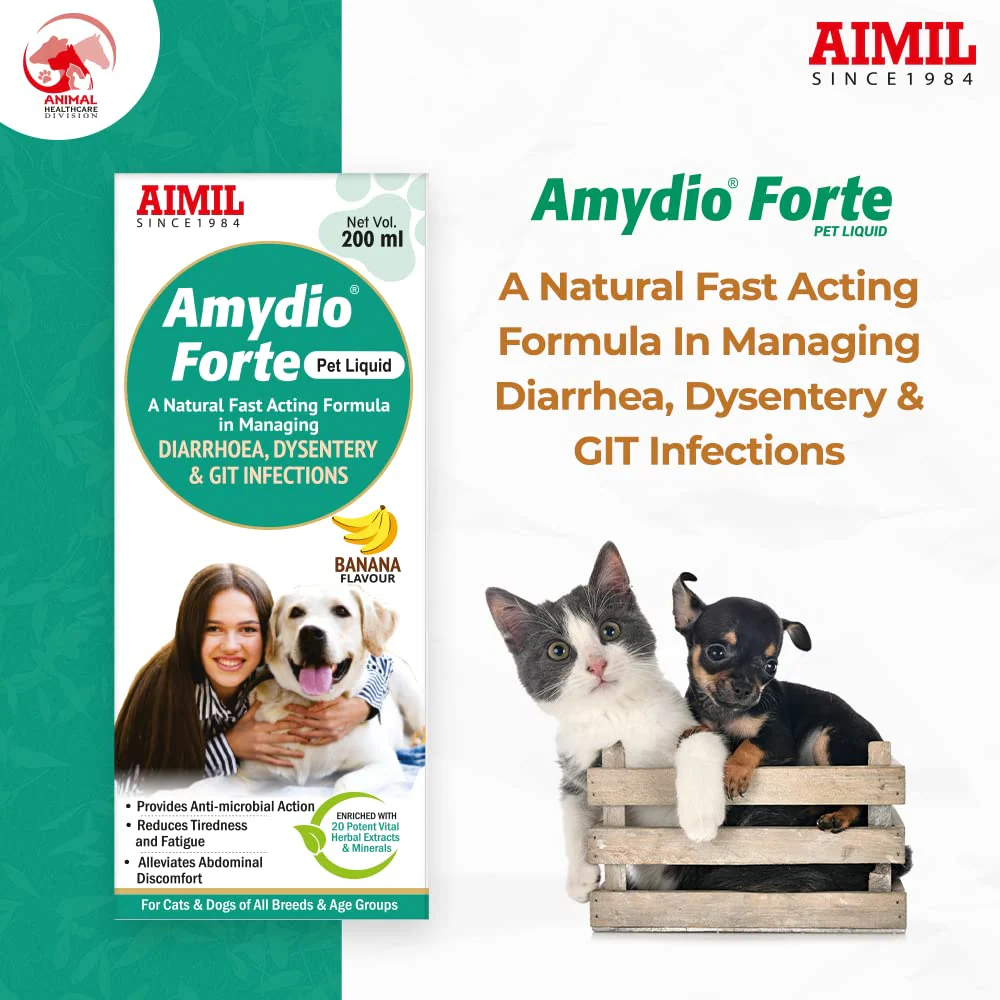 Aimil Amydio Forte Liquid Supplement for Dogs and Cats - Image 2