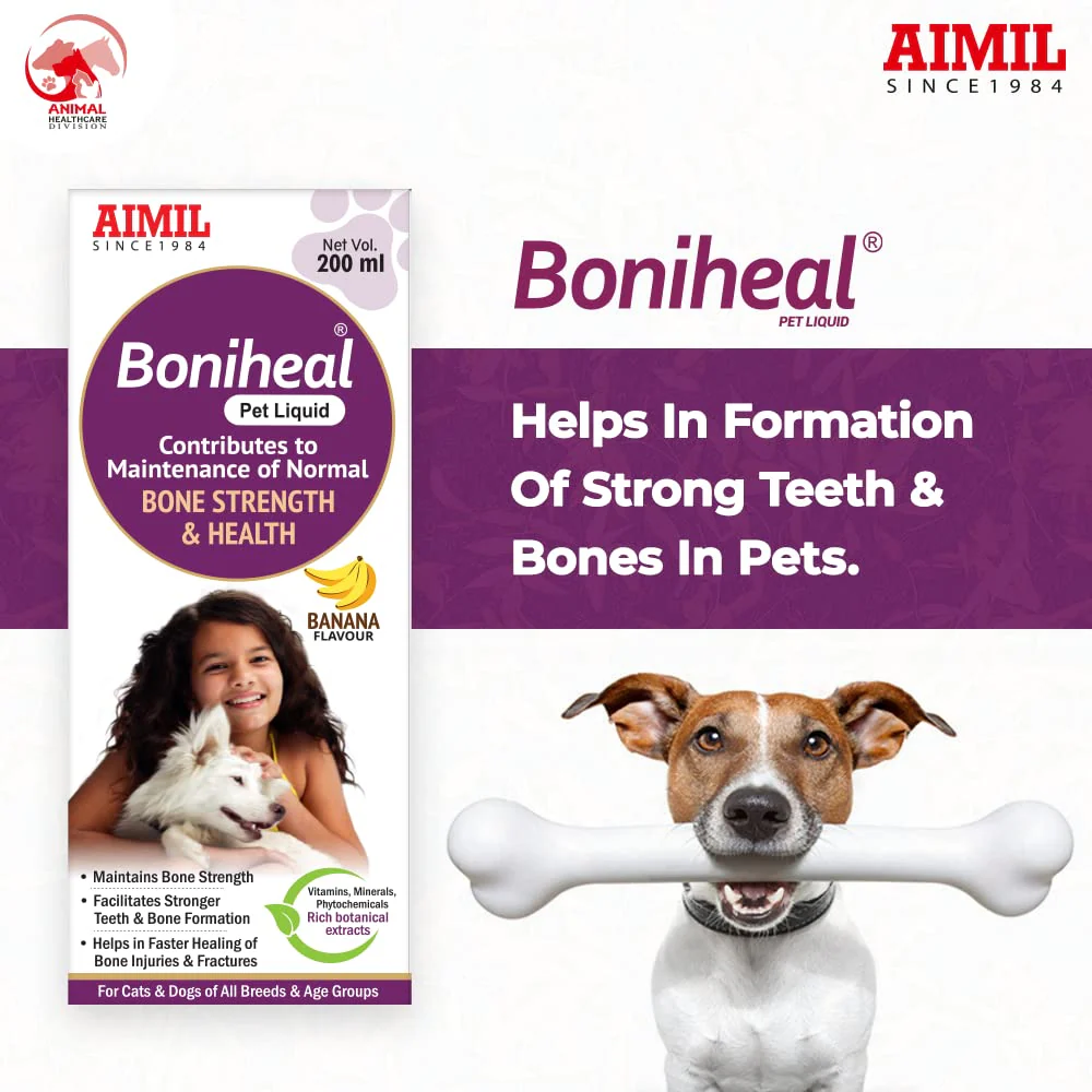 Aimil Boniheal Calcium Liquid Supplement for Dogs and Cats - Image 2