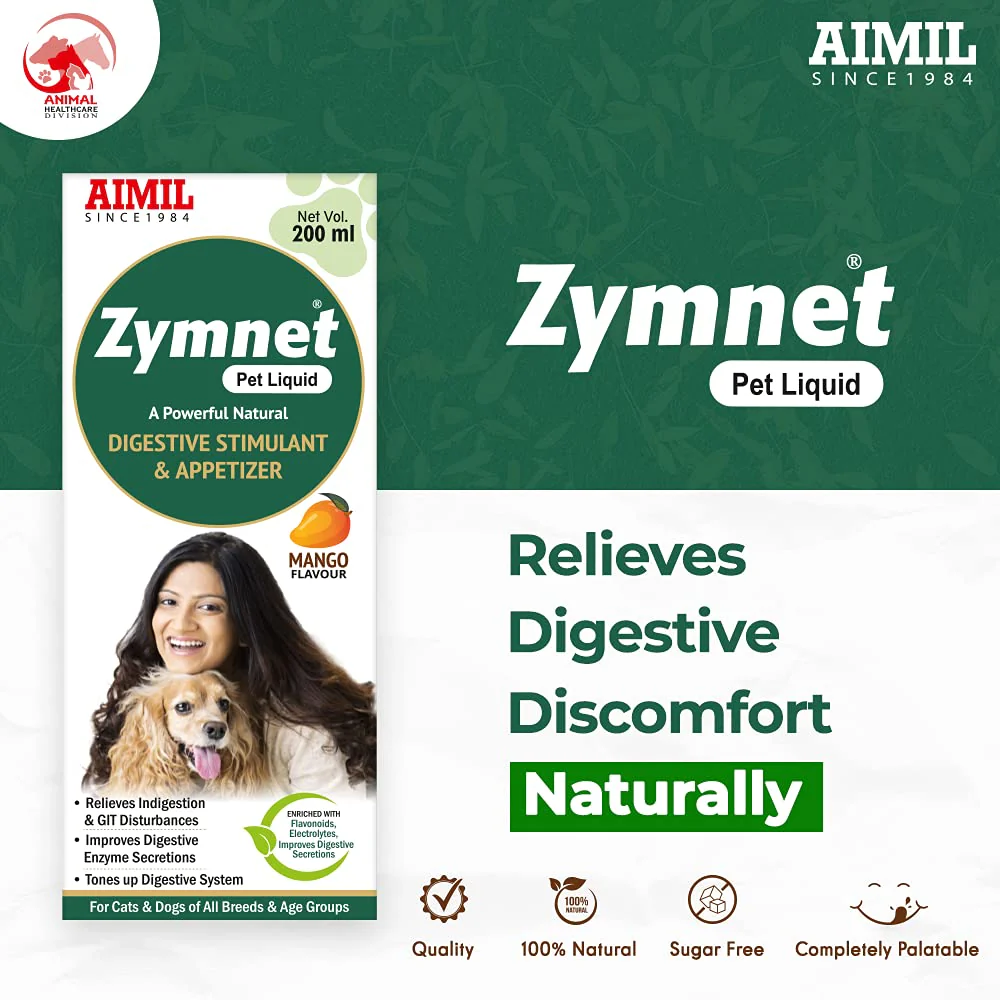 Aimil Zymnet Liquid Supplement for Dogs and Cats - Image 2