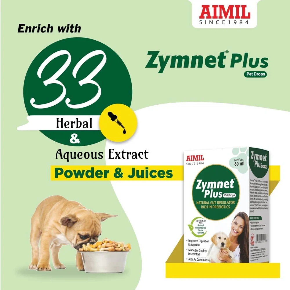 Aimil Zymnet Plus Drops for Dogs and Cats - Image 2
