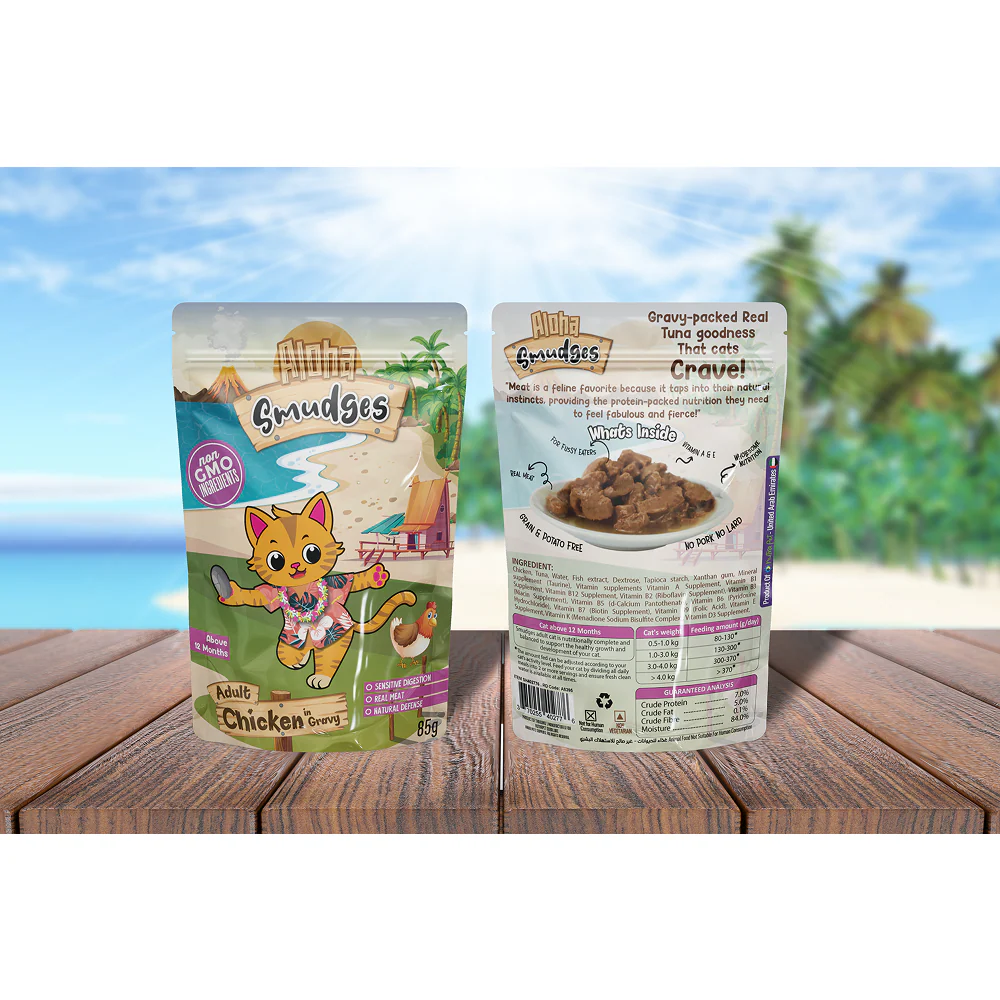 Aloha Smudges Chicken in Gravy Adult Cat Wet Food - Image 3