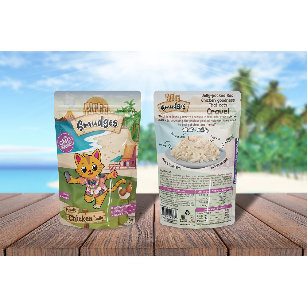 Aloha Smudges Chicken in Jelly Adult Cat Wet Food - Image 3