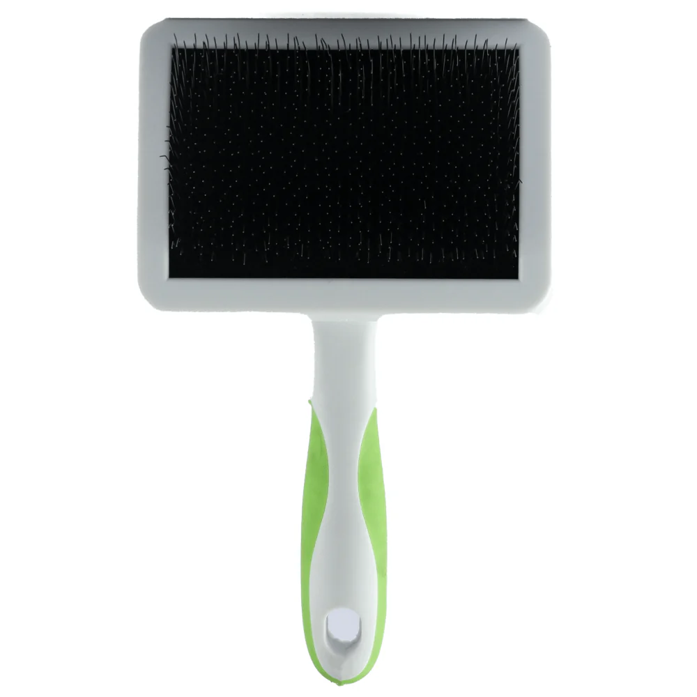 Andis Firm Slicker Brush Grooming Tool for Dogs (White/Green) - Image 4