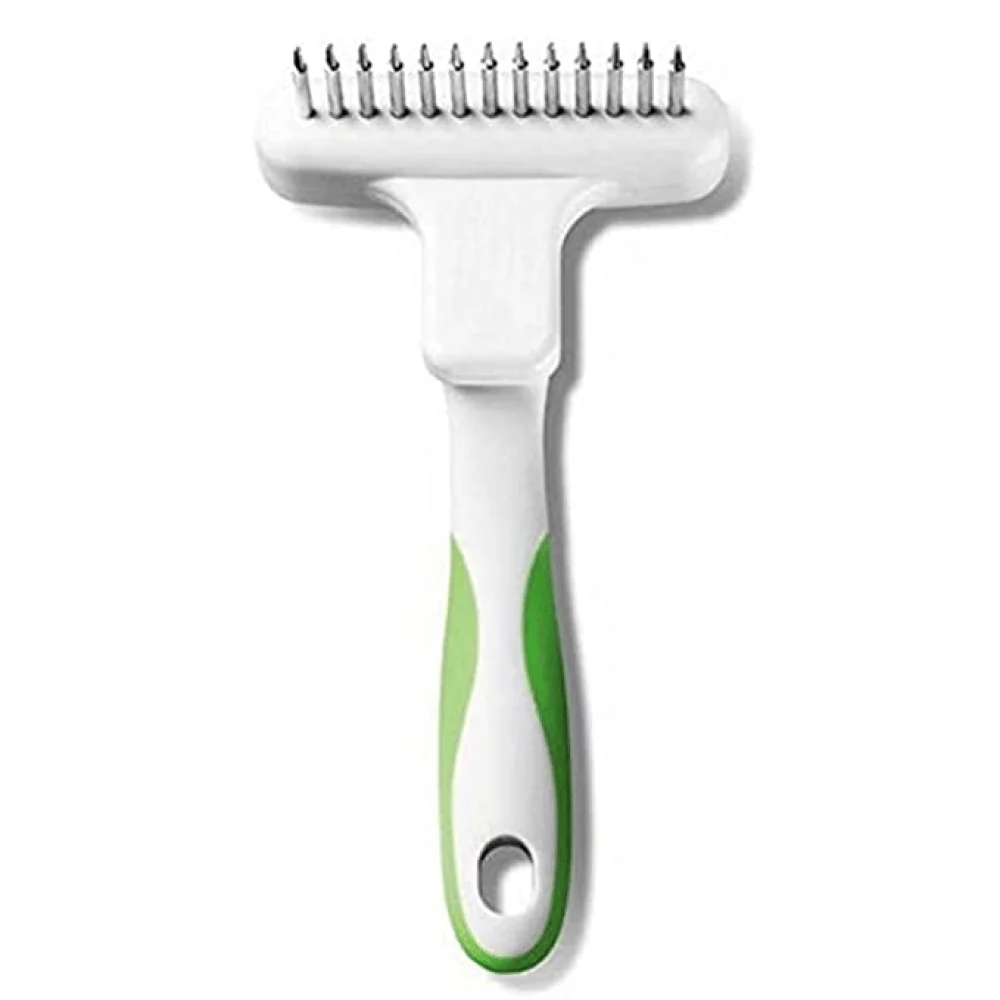 Andis Flexible Rake for Dogs (White/Lime Green) - Image 2