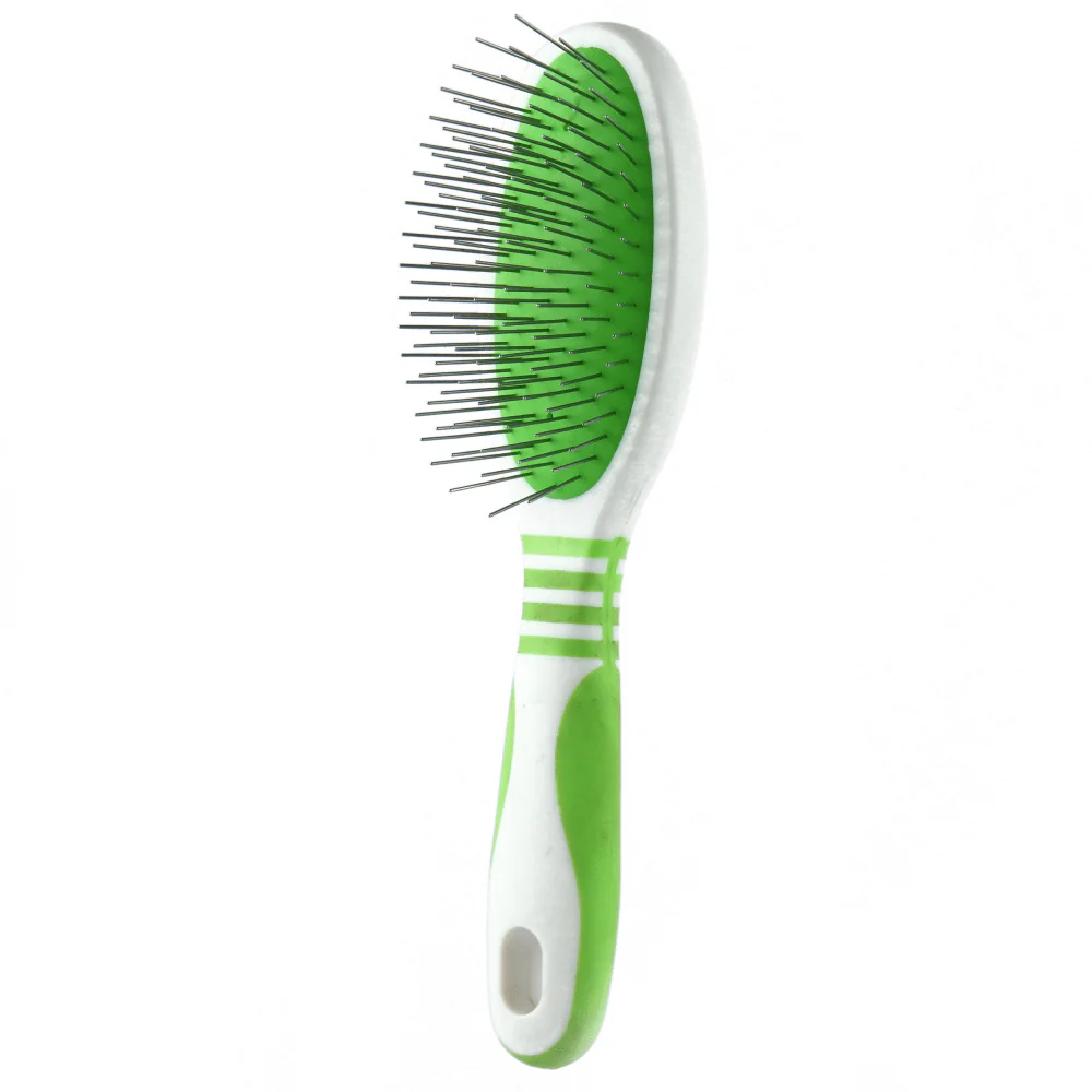 Andis Pin Brush for Dogs (White/Lime Green) - Image 2