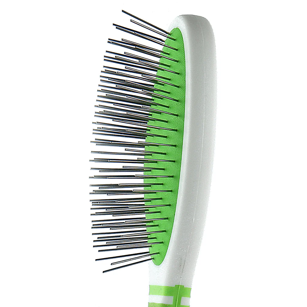 Andis Pin Brush for Dogs (White/Lime Green) - Image 4
