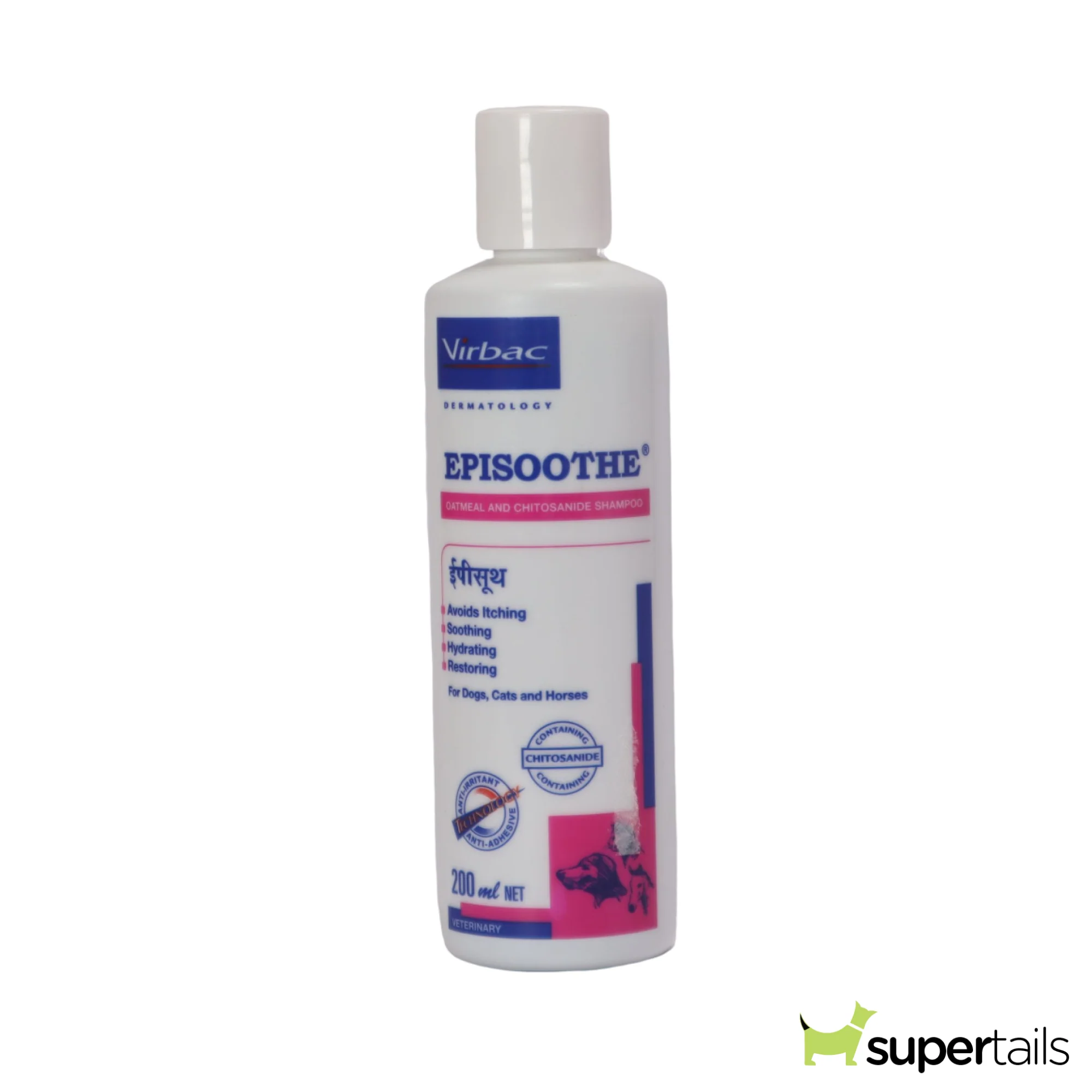 Virbac Episoothe Oatmeal Shampoo for Dogs & Cats (200ml) - Image 2