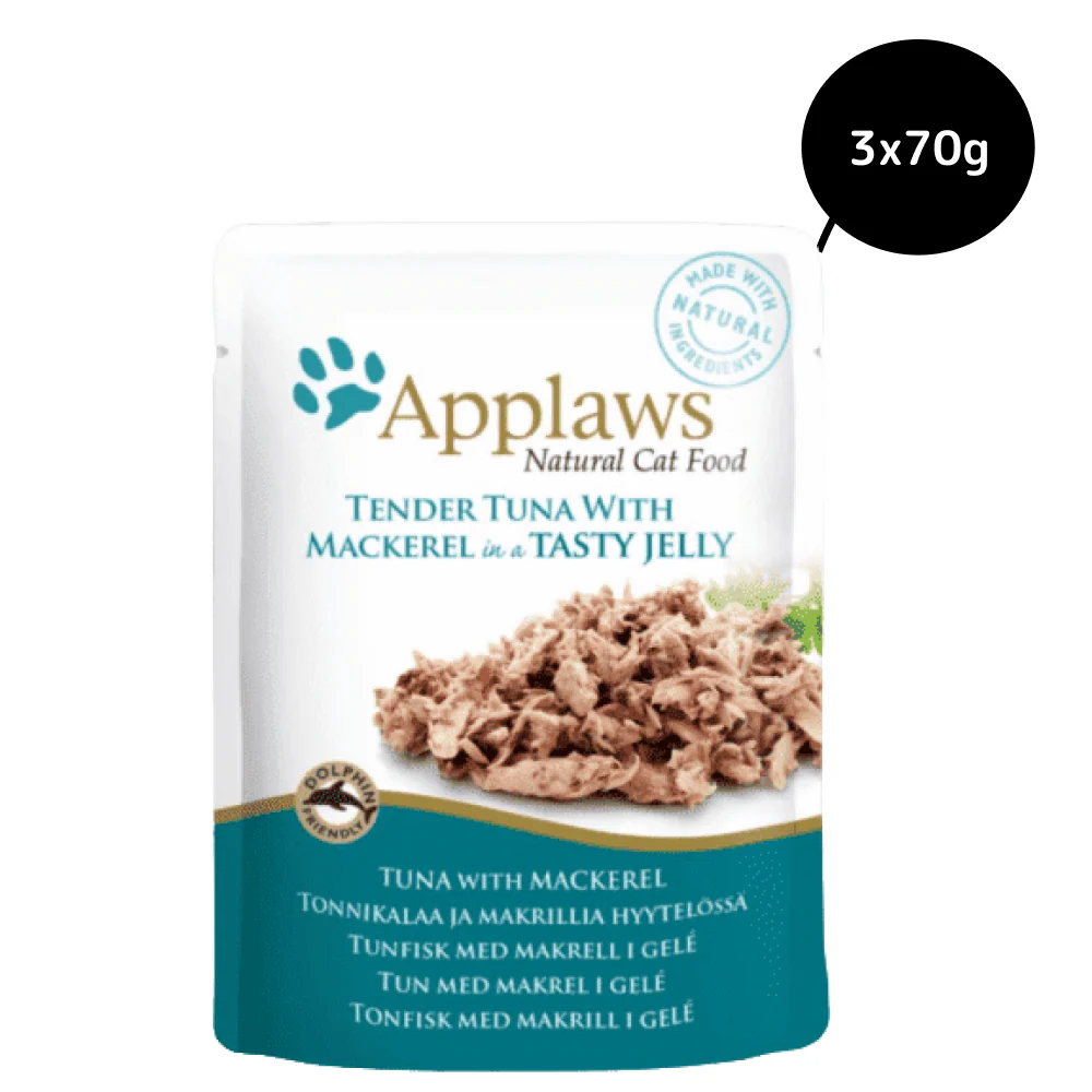 Applaws Tender Tuna with Mackerel in Tasty Jelly Pouch Cat Wet Food - Image 5
