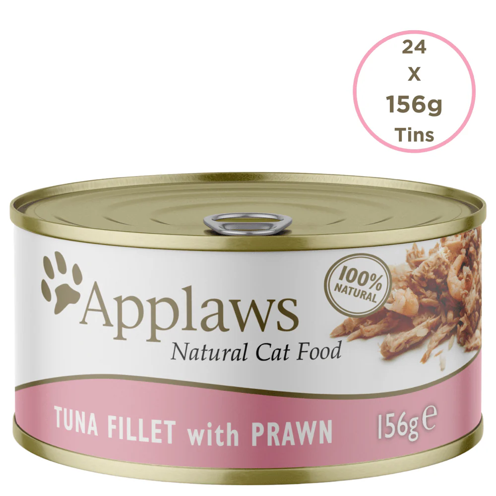 Applaws Tuna Fillet and Prawns Tinned Cat Wet Food (156g) - Image 8