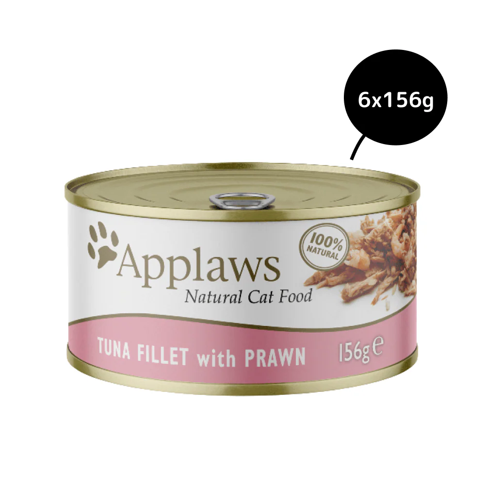 Applaws Tuna Fillet and Prawns Tinned Cat Wet Food (156g) - Image 9