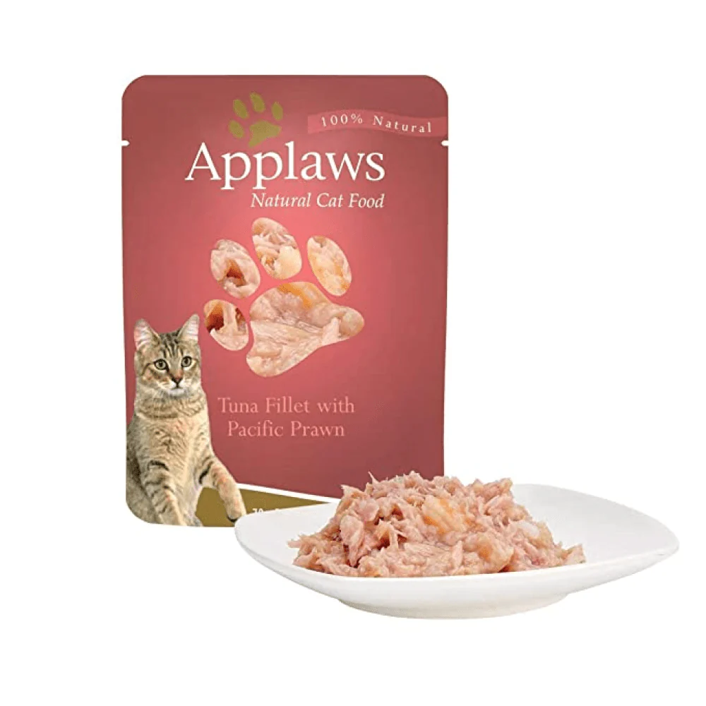 Applaws Tuna Fillet with Pacific Prawns Cat Pouch Wet Food - Image 2