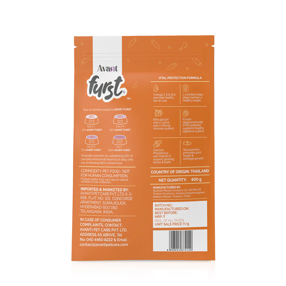 Avant Furst Chicken and Vegetable Adult Dog Dry Food - Image 10