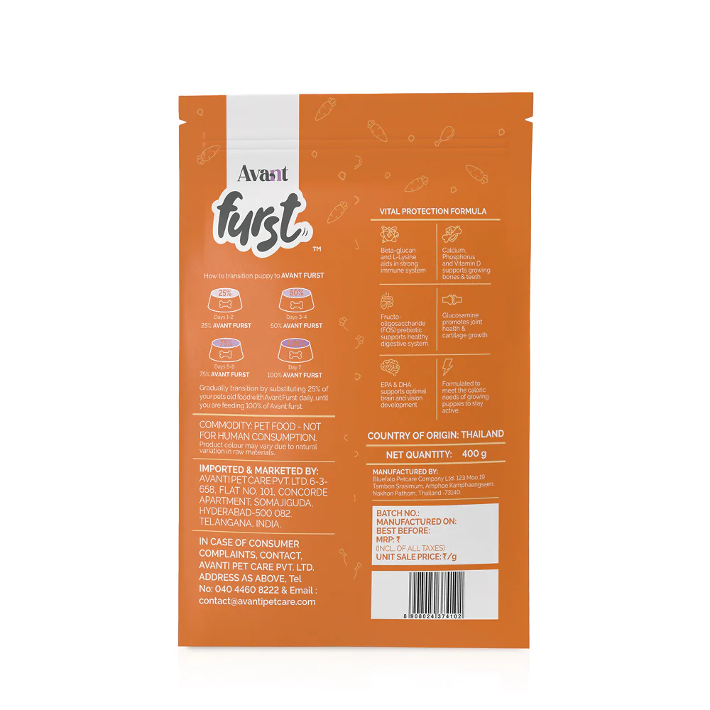 Avant Furst Chicken and Vegetable Puppy Dry Food - Image 12