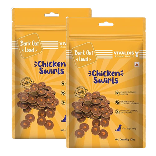 Bark Out Loud by Vivaldis Chicken Swirls Dog Treats - Image 7
