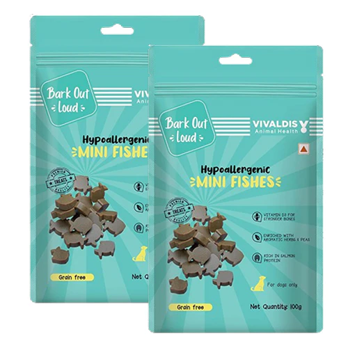 Bark Out Loud by Vivaldis Mini Fishes Grain Free & Hypoallergenic Dog Treats - Image 7