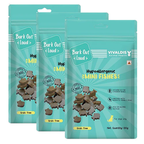 Bark Out Loud by Vivaldis Mini Fishes Grain Free & Hypoallergenic Dog Treats - Image 8