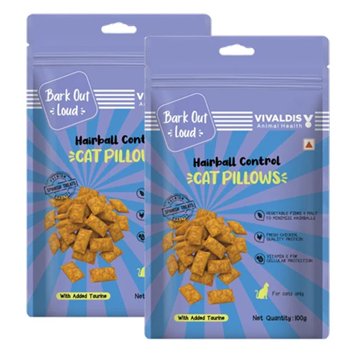 Bark Out Loud by Vivaldis Hairball Control Pillow Cat Treats - Image 7
