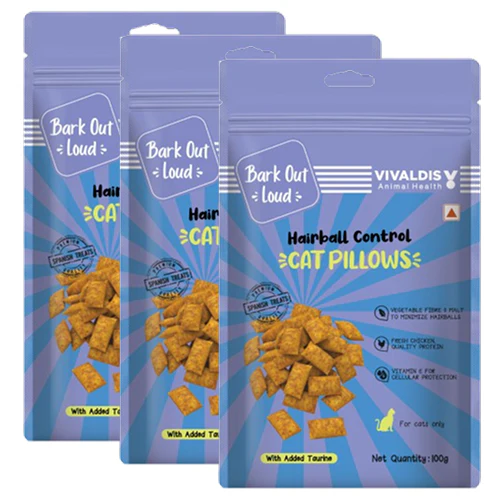 Bark Out Loud by Vivaldis Hairball Control Pillow Cat Treats - Image 8