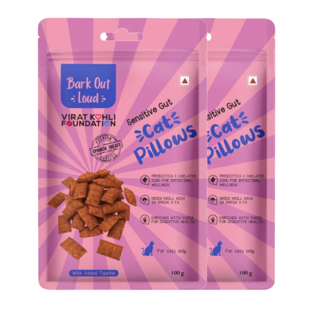 Bark Out Loud by Vivaldis Pillows for Sensitive Gut & Hairball Control Cat Treats Combo - Image 10