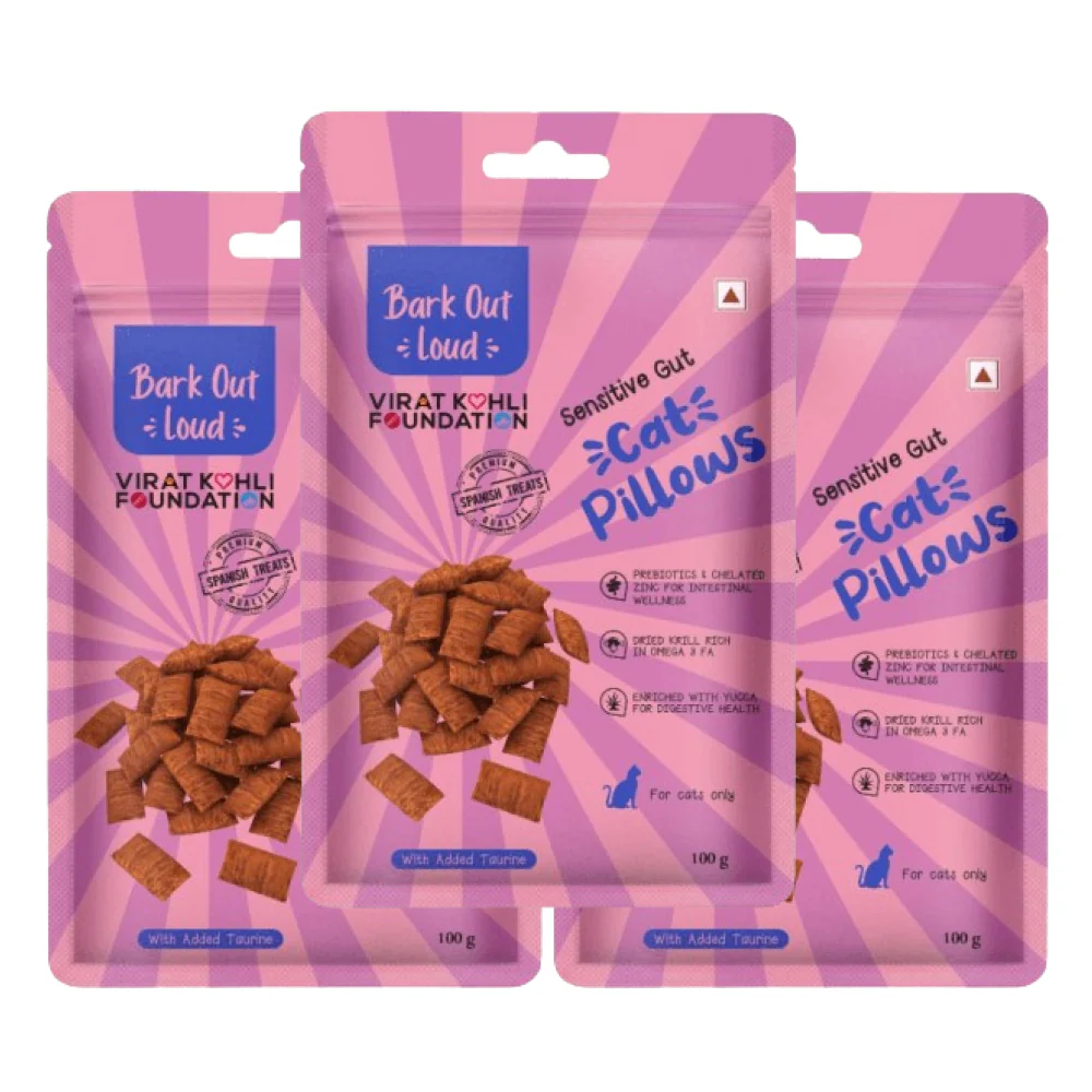 Bark Out Loud by Vivaldis Pillows for Sensitive Gut & Hairball Control Cat Treats Combo - Image 9