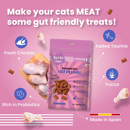 Bark Out Loud by Vivaldis Pillows for Sensitive Gut Cat Treats - Image 2