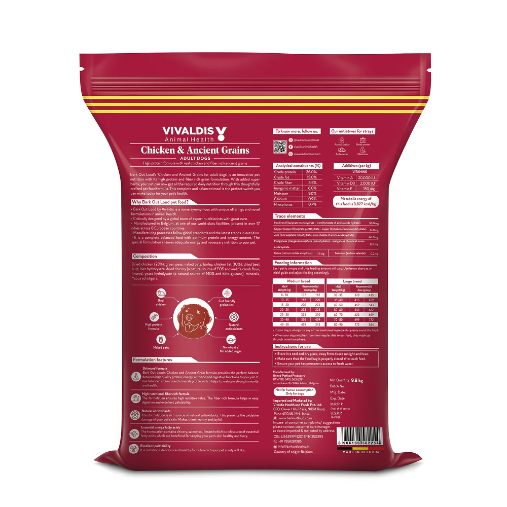 Bark Out Loud Chicken & Ancient Grains Adult Dog Dry Food - Image 10