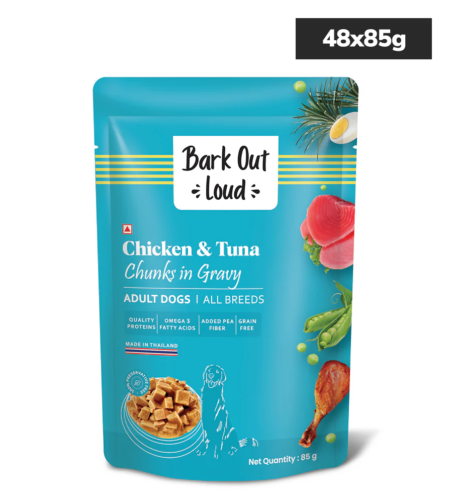 Bark Out Loud Chicken & Tuna Chunks Gravy Adult Dog Wet Food - Image 7