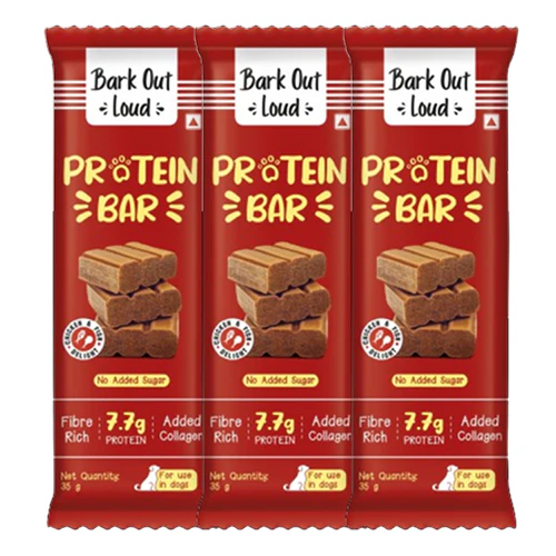 Bark Out Loud Collagen Protein Bar Chicken & Fish Treat for Dogs - Image 8