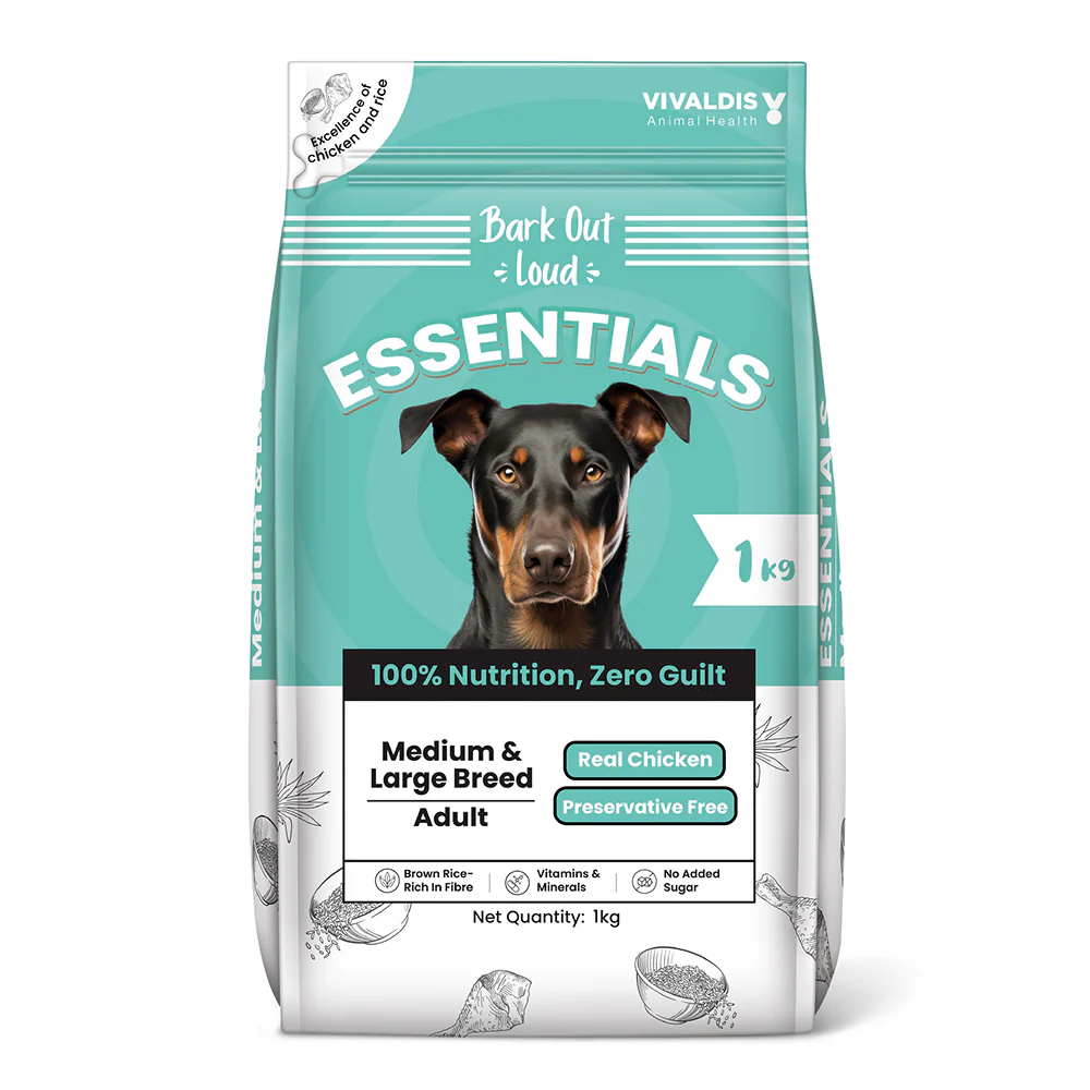 Bark Out Loud Essentials Real Chicken Medium and Large Breed Adult Dog Dry Food - Image 6