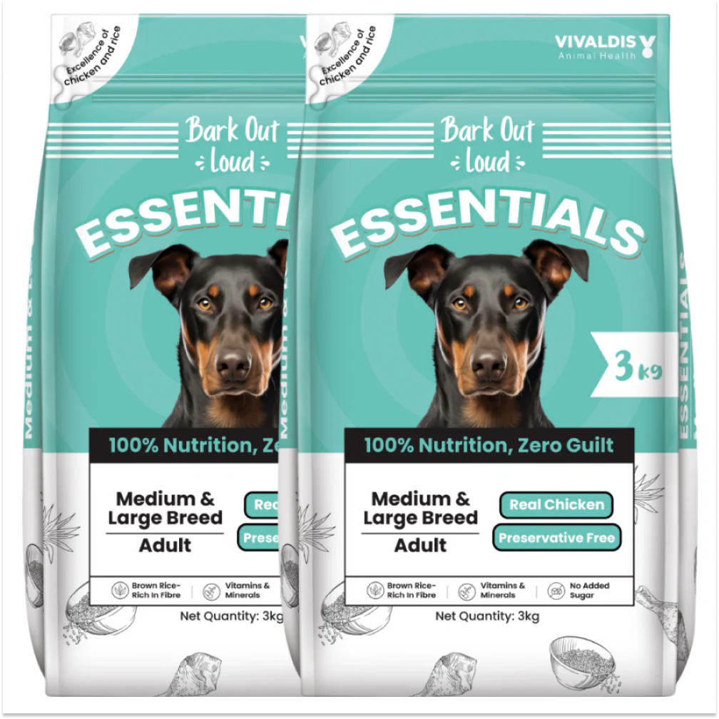 Bark Out Loud Essentials Real Chicken Medium and Large Breed Adult Dog Dry Food - Image 9