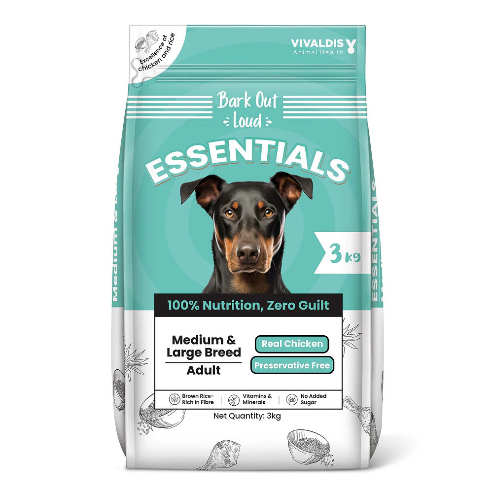 Bark Out Loud Essentials Real Chicken Medium and Large Breed Adult Dog Dry Food - Image 2