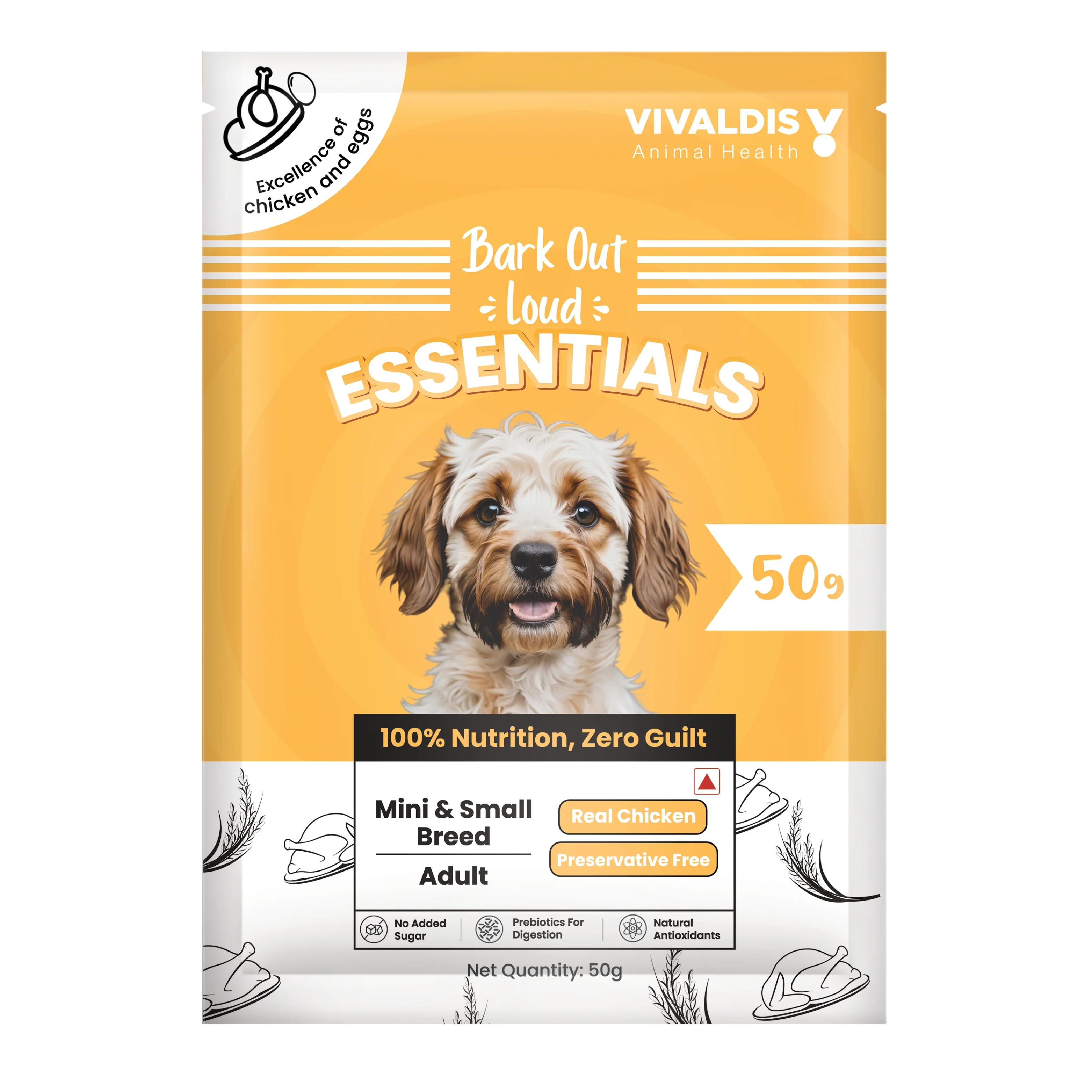 Bark Out Loud Essentials Real Chicken Mini and Small Breed Adult Dog Dry Food