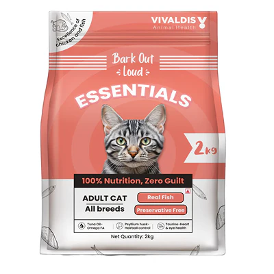 Bark Out Loud Essentials Real Fish Adult Cat Dry Food