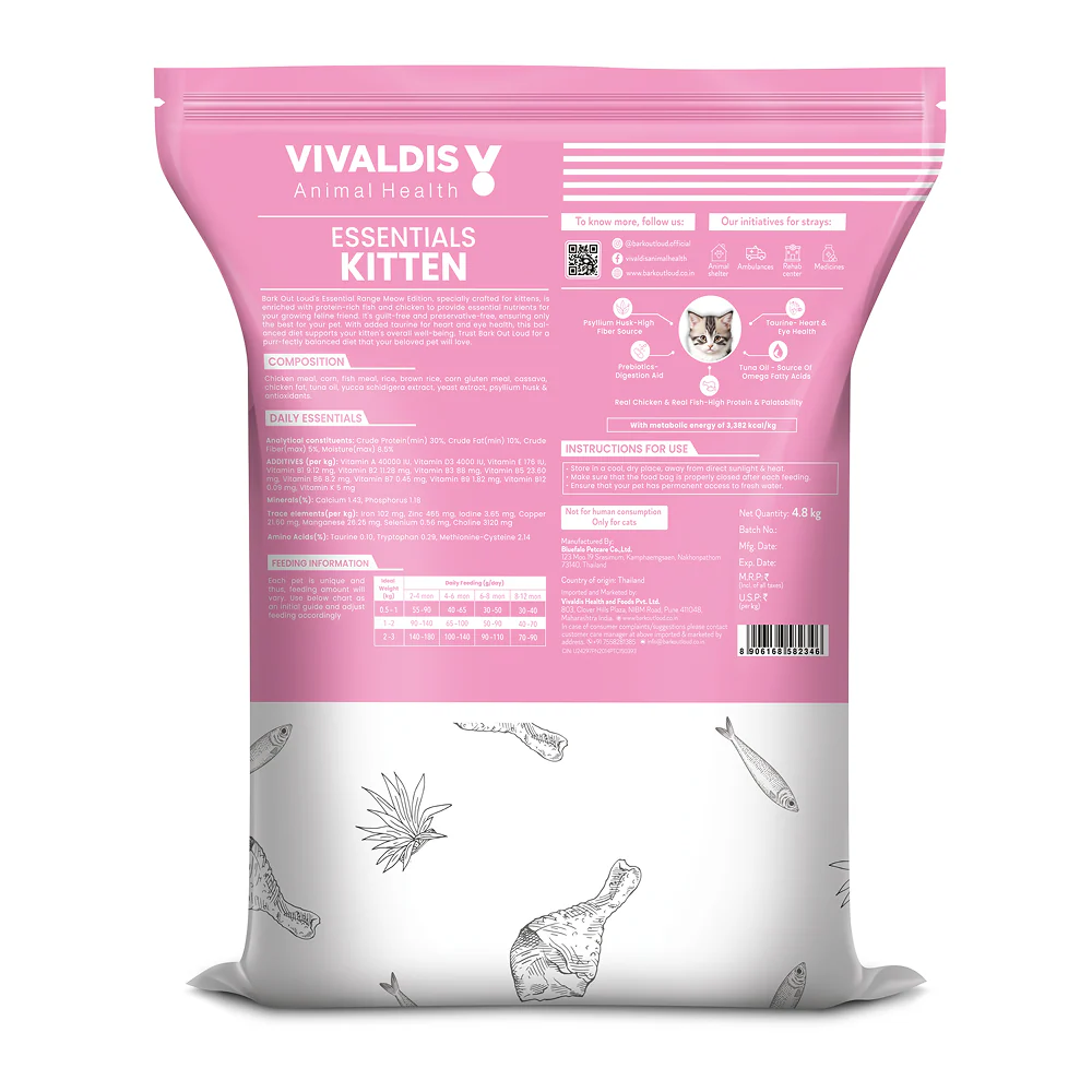 Bark Out Loud Essentials Real Fish Kitten Dry Food - Image 12