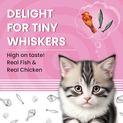 Bark Out Loud Essentials Real Fish Kitten Dry Food - Image 2