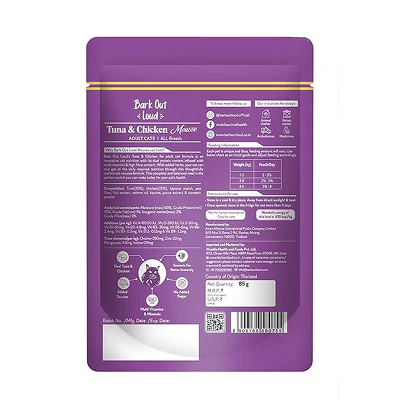 Bark Out Loud Fresh Tuna & Chicken Mousse Cat Wet Food - Image 2