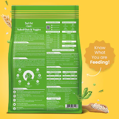 Bark Out Loud Naked Oats & Veggies Veg Mini & Small Breed Adult Dog Dry Food - Image 9