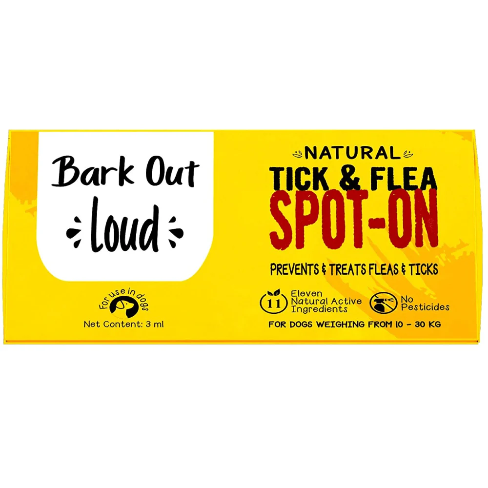 Bark Out Loud Natural Tick & Fleas Spot On Solution for Dogs and Cats - Image 3
