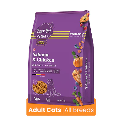 Bark Out Loud Salmon and Chicken Adult Cat Dry Food - Image 2