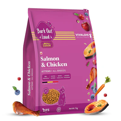 Bark Out Loud Salmon and Chicken Kitten Dry Food - Image 2