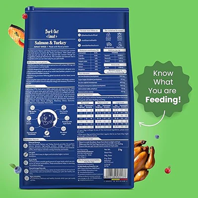 Bark Out Loud Salmon & Turkey Adult Dog Dry Food - Image 2