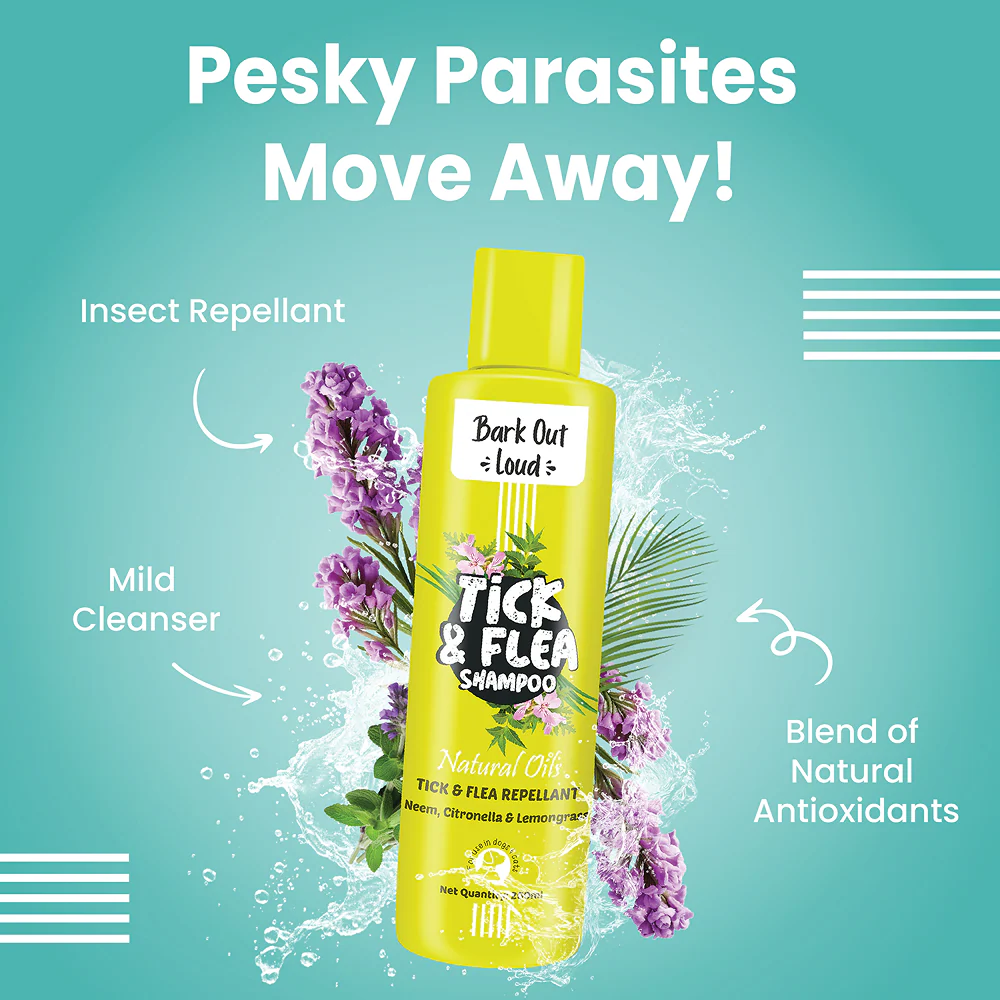 Bark Out Loud Tick & Flea Shampoo for Dogs and Cats - Image 2