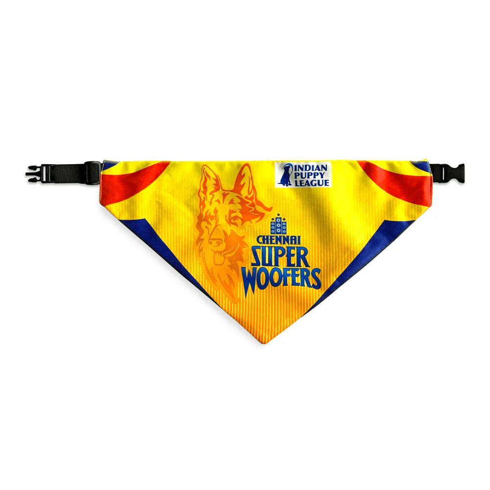 Barkbutler Chennai Super Woofers Bandana for Dogs | Indian Pet League - Image 2