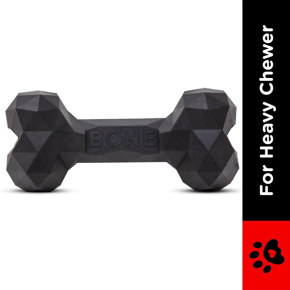 Barkbutler Chu the bone Treat Dispensing Toy for Dogs (Black) - Image 2