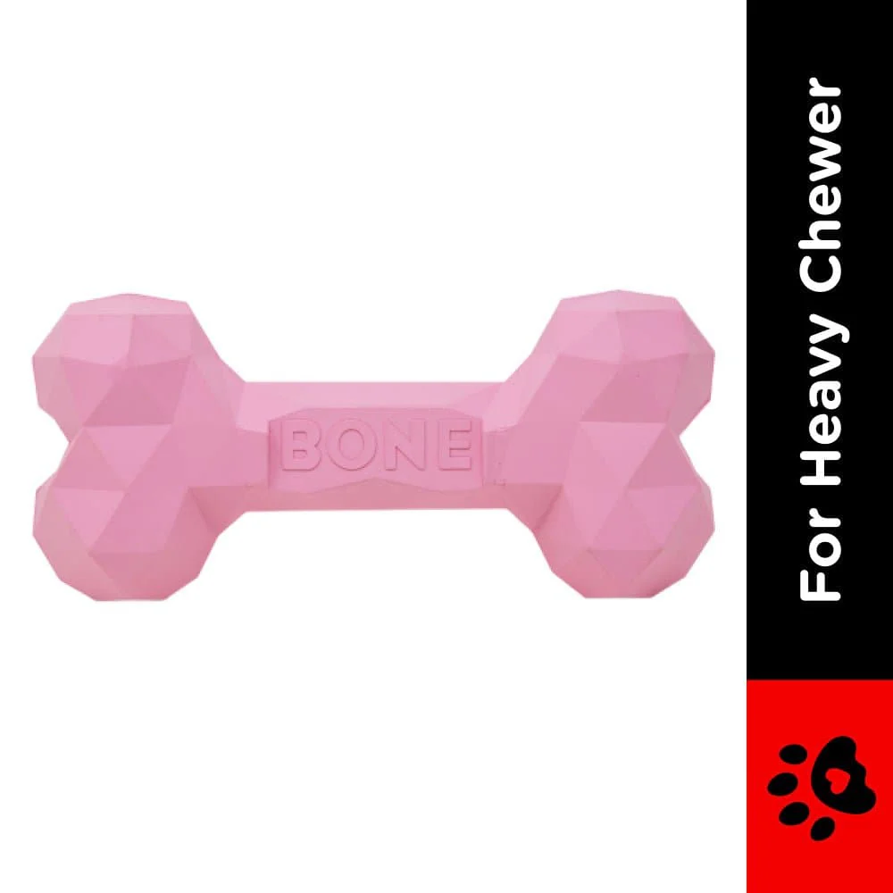 Barkbutler Chu the bone Treat Dispensing Toy for Dogs (Pink) - Image 2
