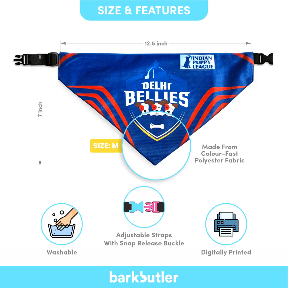 Barkbutler Delhi Bellies Bandana for Dogs | Indian Pet League - Image 4