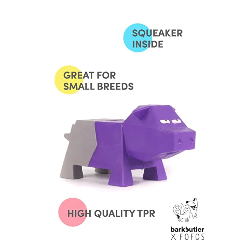 Barkbutler x Fofos Comic Farm Pig Toy & Football Chew Toy for Dogs (Pack of 2) - Image 4
